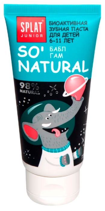 Зубная паста детская СПЛАТ Джуниор Бабл гам от 6 до 11 лет 73г