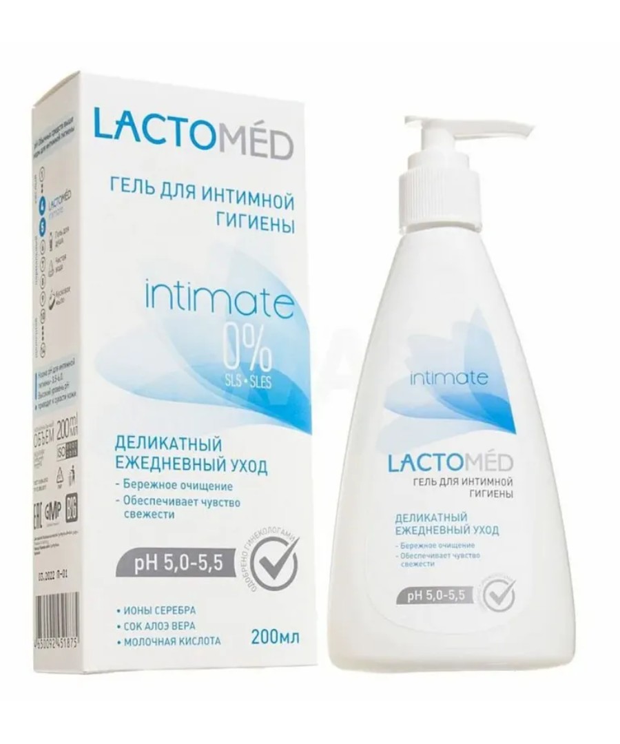 Гель для интимной гигиены ЛАКТОМЕД Деликатный уход 200мл