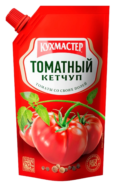 Кетчуп КУХМАСТЕР Томатный д/пак 260г