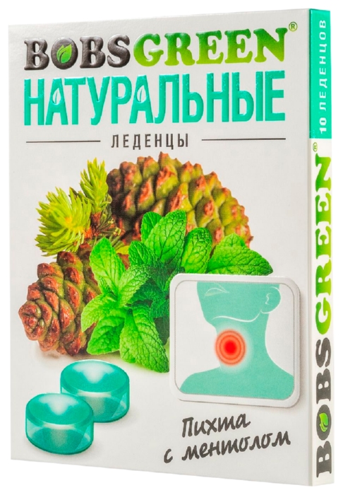 Леденцы БОБСГРИН Пихта с ментолом 32г