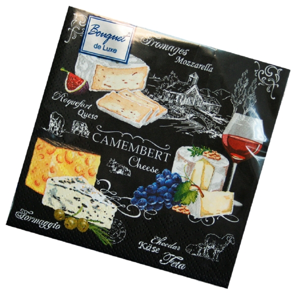 Салфетки БУКЕТ Де люкс Застолье 24*24см 3сл 25шт