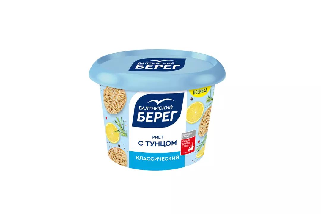 Риет БАЛТИЙСКИЙ БЕРЕГ Классический с тунцом 150г