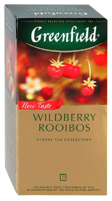 Чай ГРИНФИЛД Вайлдберри Ройбош 25пак
