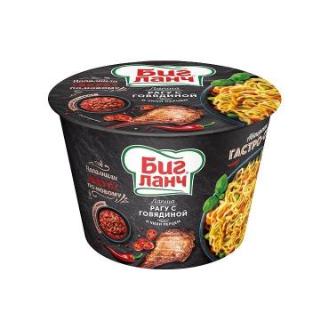 Лапша б/п БИГ ЛАНЧ рагу с говядиной и чили перцем 90г