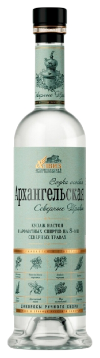 Водка АРХАНГЕЛЬСКАЯ Северные травы 40% ст/б 0.5л