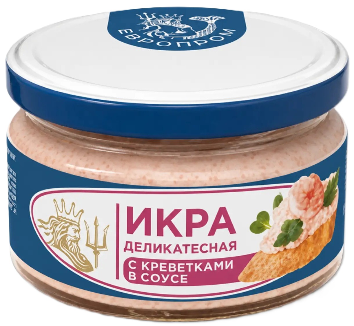 Икра ЕВРОПРОМ Деликатесная с креветкой 160г