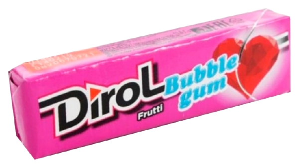 Жевательная резинка ДИРОЛ Бабл гам со вкусом мяты и фруктов 13.6г