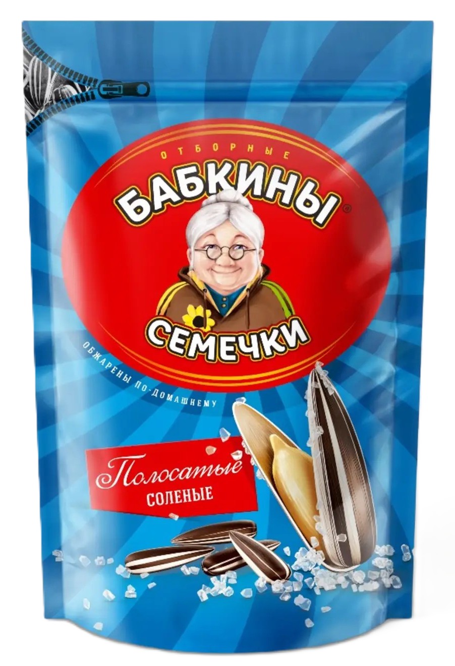 Семечки БАБКИНЫ полосатые соленые 240г