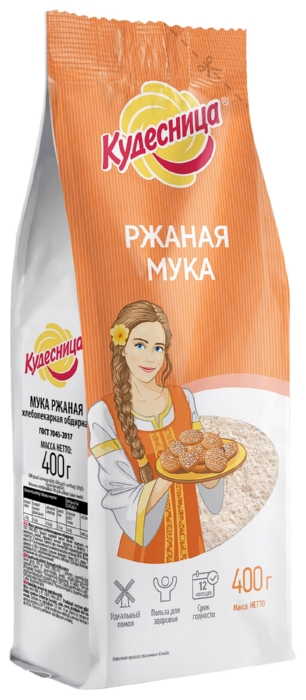 Мука КУДЕСНИЦА ржаная м/у 400г
