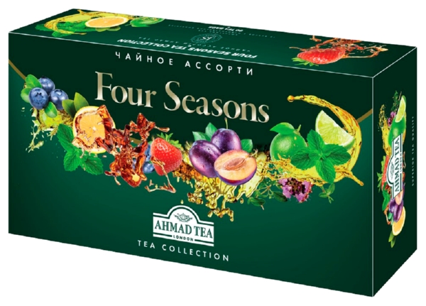 Чай АХМАД 4 сезона ассорти 90пак