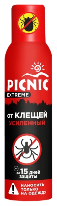 Аэрозоль ПИКНИК Экстрим от клещей 150мл