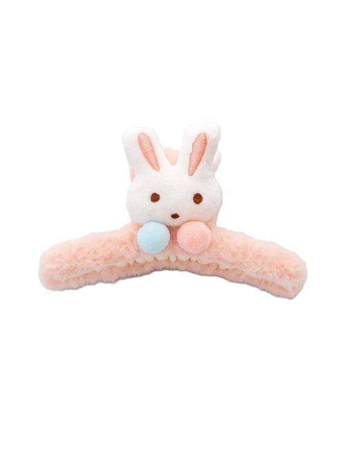 Краб для волос МИЛОТА Милый зайчик розовая арт.25-XZ4559