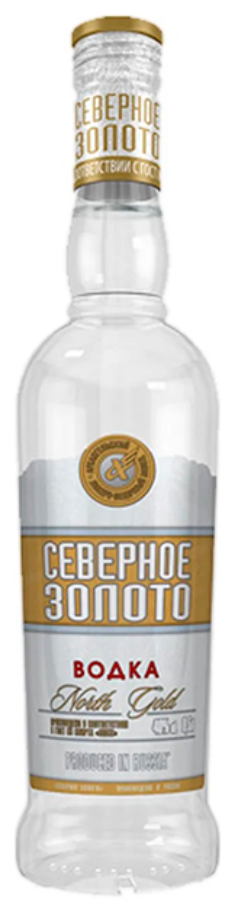Водка СЕВЕРНОЕ ЗОЛОТО 40% ст/б 0.5л