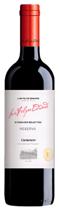 Вино ЛУИС ФЕЛИПЕ ЭВАРДС Карменер Резерва красное сух 14% ст/б 0.75л
