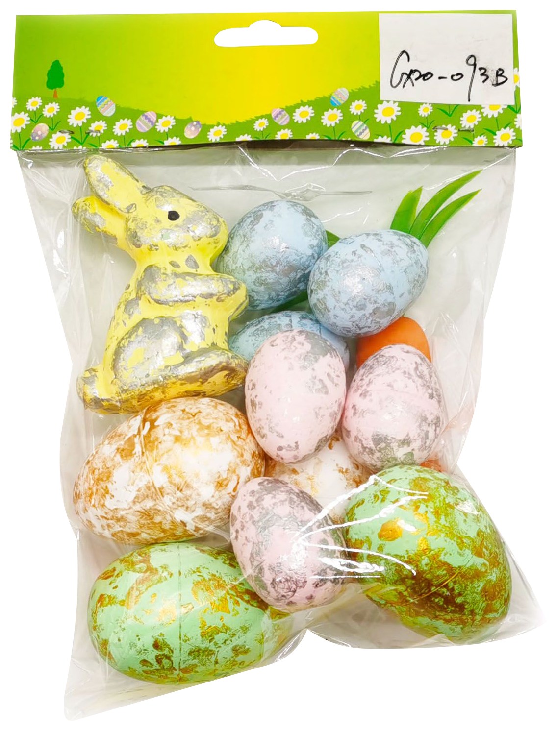 Набор пасхальный СФЕРА Яйца морковь кролик 12шт арт.3-0748