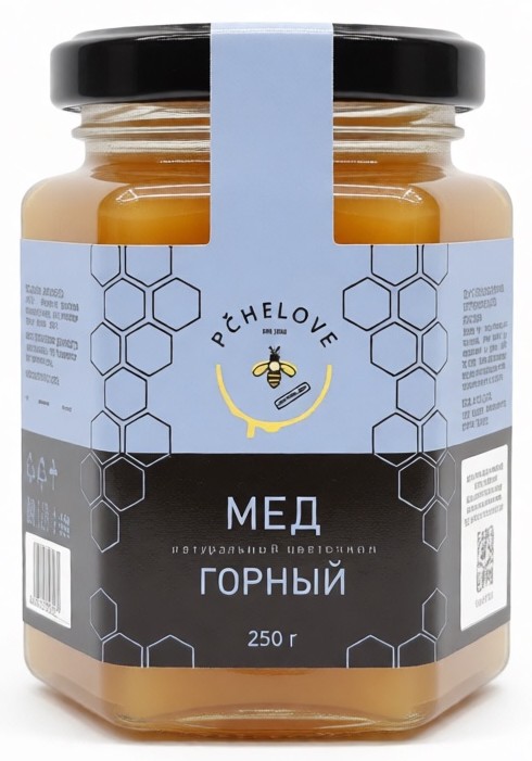 Мед ПЧЕЛОВ Горный натуральный ст/б 250г