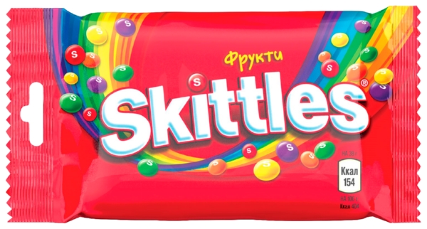 Жевательные конфеты СКИТЛС в сахарной глазури 38г