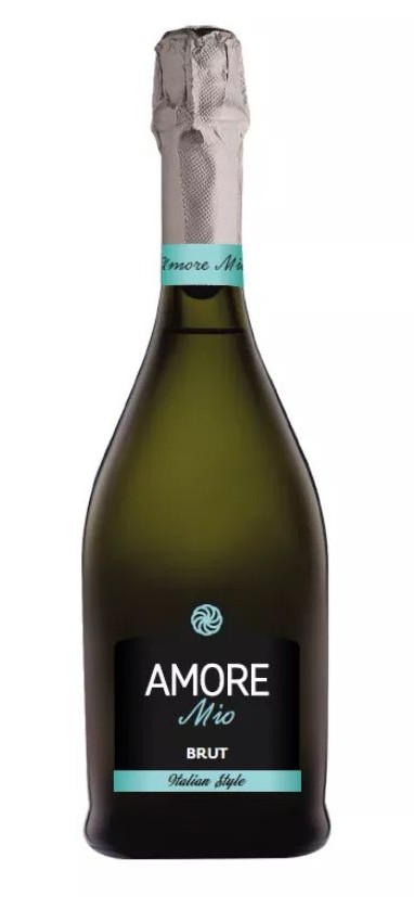 Игристое вино АМОРЕ МИО белое брют 11.5% ст/б 0.75л
