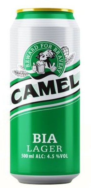 Пиво КЭМЭЛ Лагер светлое пастер 4.5% ж/б 0.5л