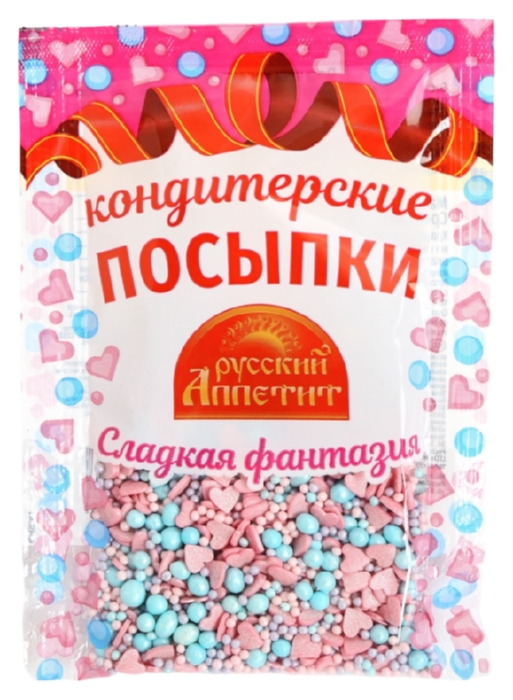 Посыпка кондитерская РУССКИЙ АППЕТИТ Сладкая фантазия м/у 30г