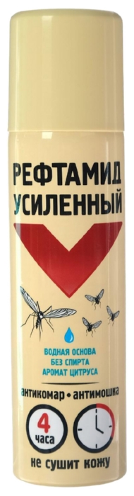 Аэрозоль РЕФТАМИД Анти комар мошка на водной основе 2в1 150мл