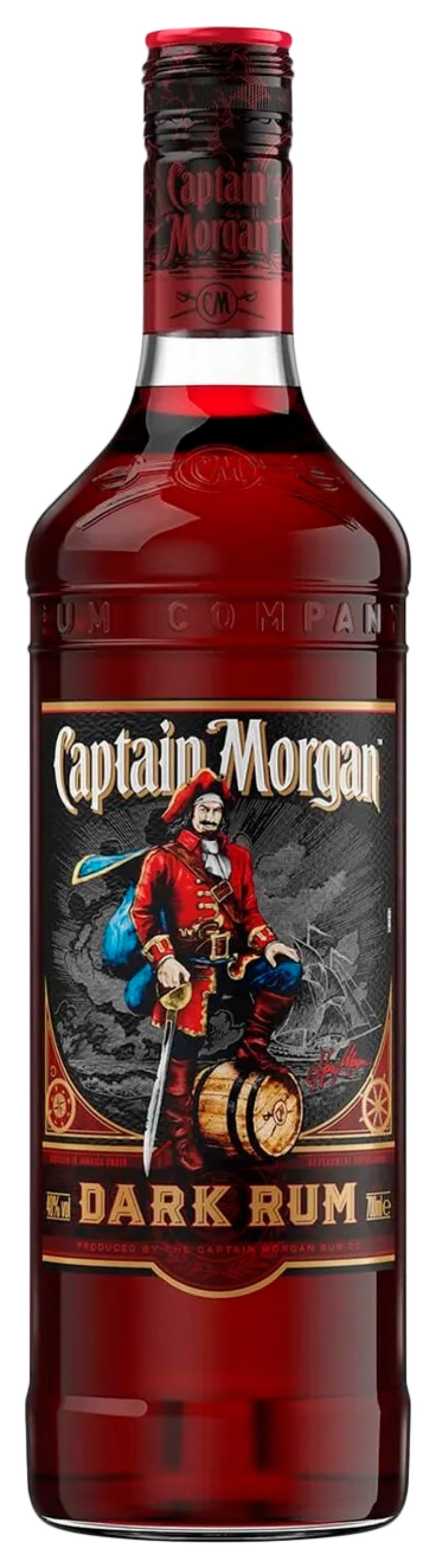 Ром КАПИТАН МОРГАН Темный 40% ст/б 0.7л