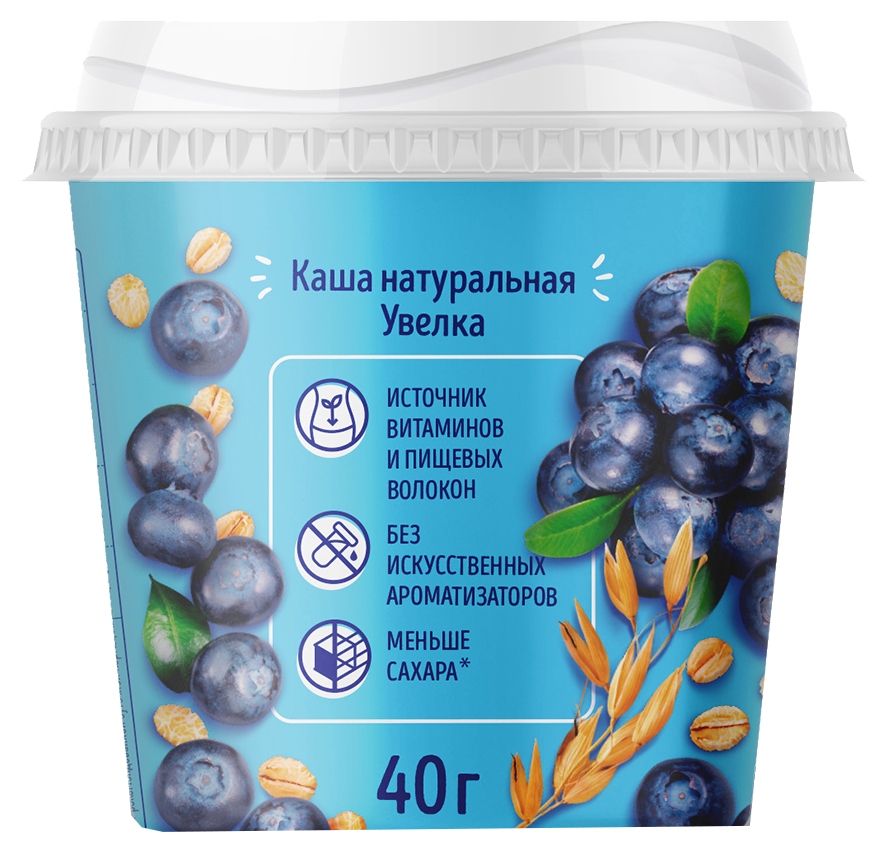 Каша овсяная УВЕЛКА черника м/у 40г