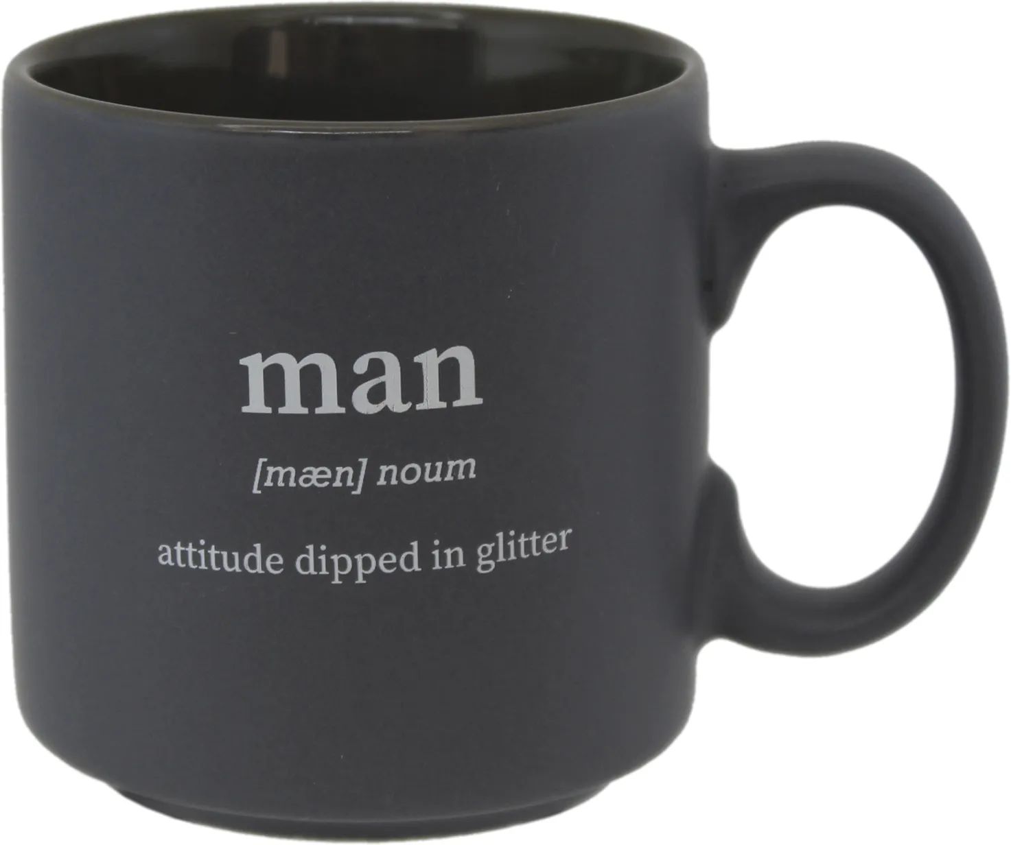 Кружка НАТАМ Мэн графитовая 240мл арт.KRJYD1118-C23025-3