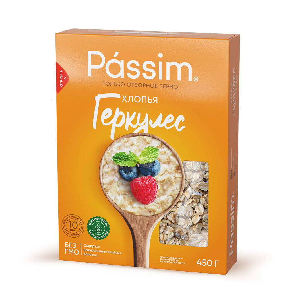Геркулес ПАССИМ карт/уп 450г