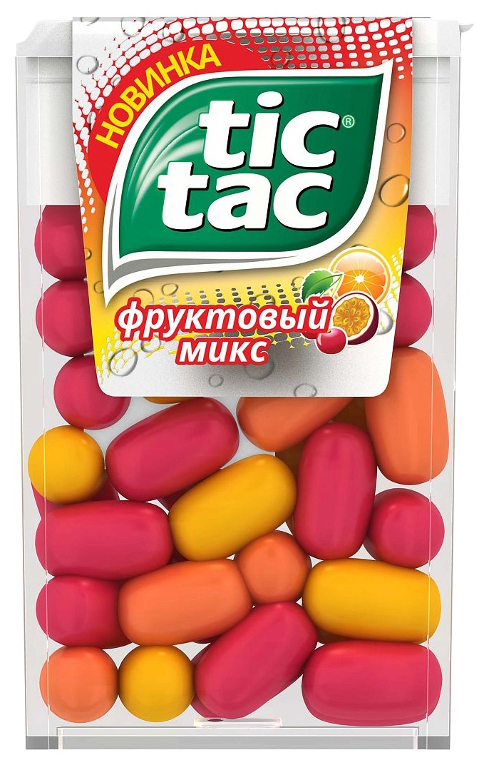 Драже ТИК-ТАК Фруктовый микс 16г
