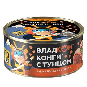 Каша ВЛАДКОН гречневая с тунцом ж/б ключ 325г