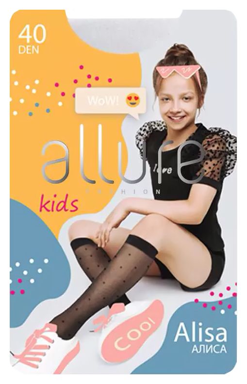 Гольфы детские АЛЛЮР Алиса 40ден белые