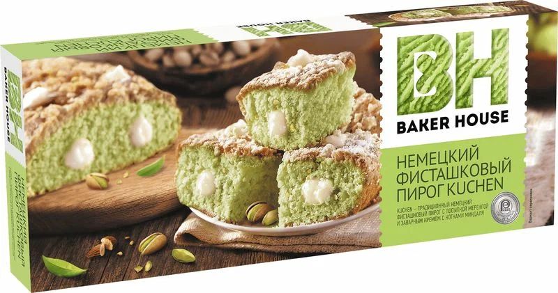 Пирог БЕЙКЕР ХАУС фисташковый 350г
