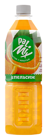 Напиток ПАЛМИКС с кусочками фруктов апельсин 0.525л