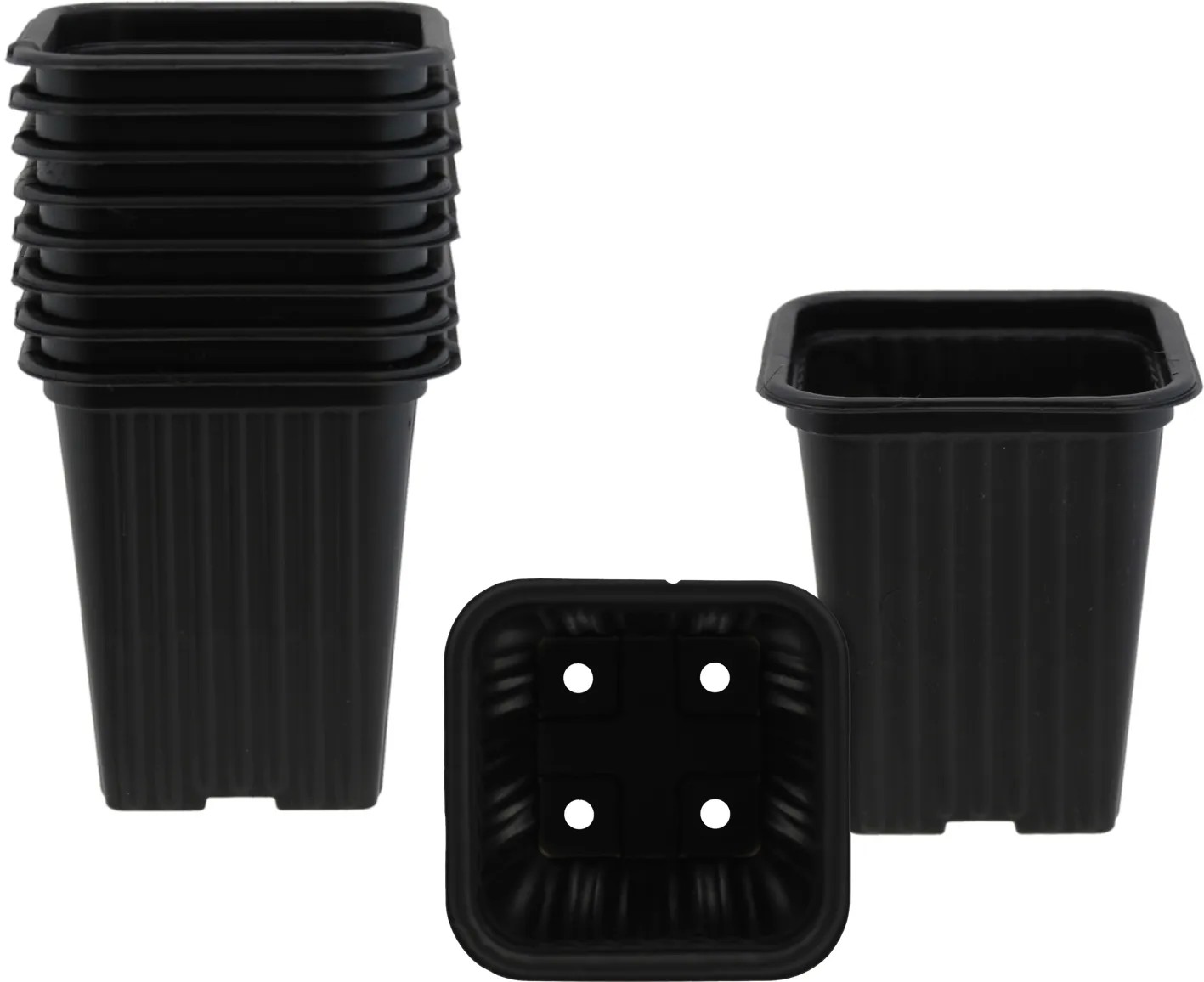 Горшок для рассады 7*7*8см квадратный 10шт