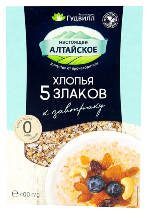 Хлопья ГУДВИЛЛ Многозлаковые карт/уп 400г