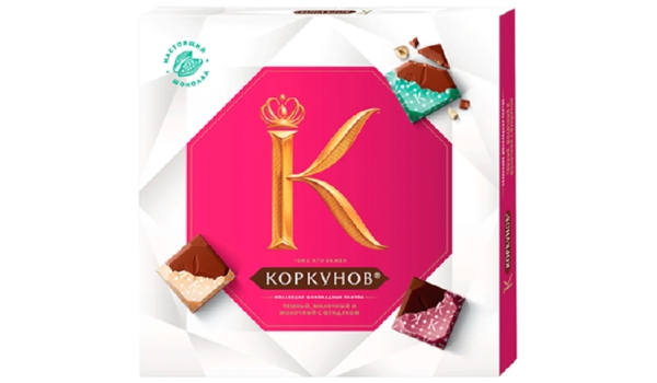 Набор конфет КОРКУНОВ коллекция плиток 131г