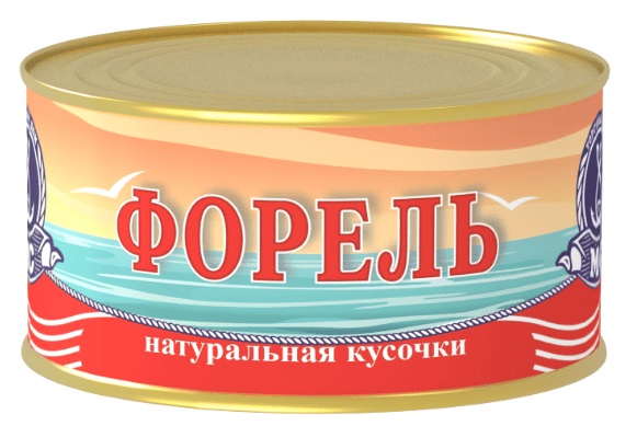 Форель МОРСКОЕ СОДРУЖЕСТВО натуральная ж/б 230г