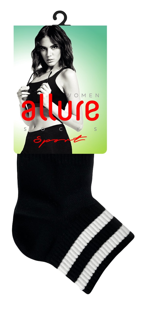 Носки женские АЛЛЮР черные р.35-37 арт.353