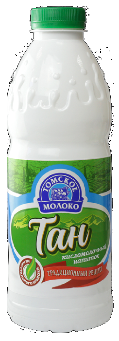 Кисломолочный напиток ТОМСКОЕ МОЛОКО Тан бзмж 1% пэт 900г