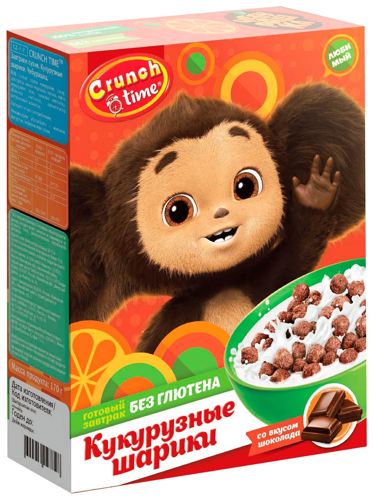 Завтрак СЛАДКАЯ СКАЗКА ЧЕБУРАШКА 170г