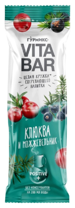 Концентрат для напитка ГУРМИКС Вита Бар клюква можжевельник 25мл
