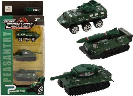 Игрушка ТАМ-ТАМ Машина Военная техника 3шт 12.5*4.8*28см арт.HC207