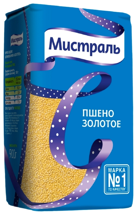 Пшено МИСТРАЛЬ Золотое м/у 900г