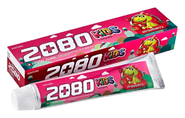 Зубная паста детская 2080 Кидс клубника 80г