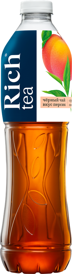 Чай РИЧ черный со вкусом персика 1.5л