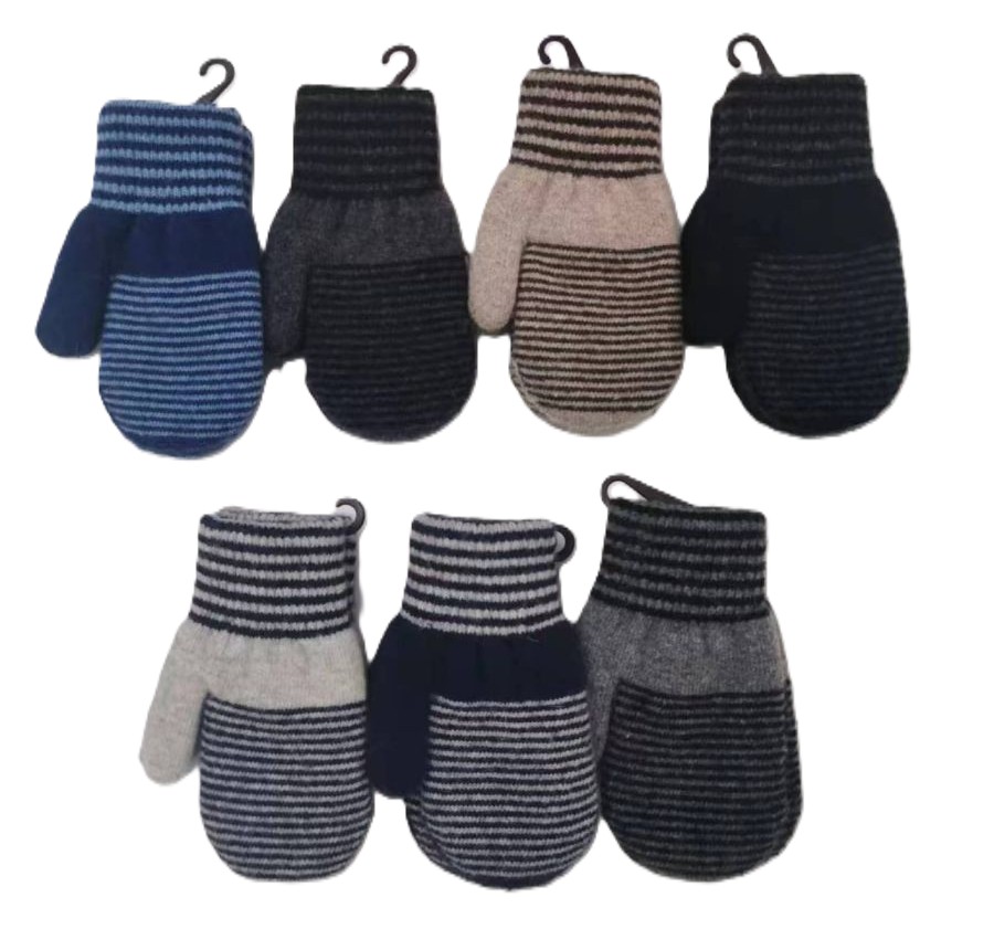 Варежки детские ХОББИ ЛАЙН ассорти 1 р.14-16-18 арт.ВД 133-01