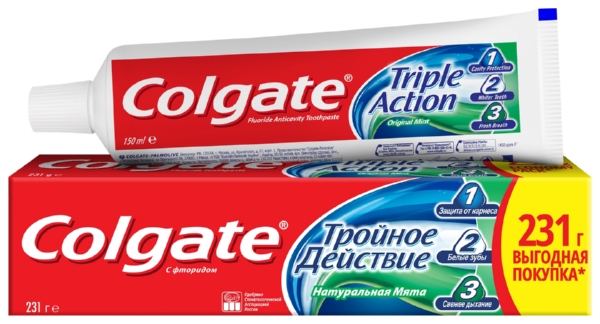 Зубная паста КОЛГЕЙТ Тройное действие 150мл