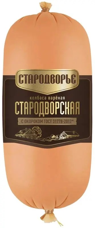 Колбаса СТАРОДВОРЬЕ с окороком вареная 400г