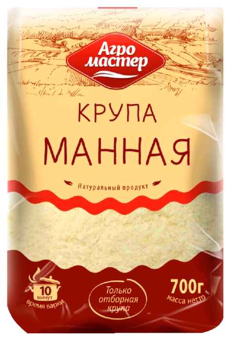 Манная крупа АГРОМАСТЕР м/у 700г